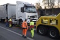 VU LKW A 4 Rich Aachen hinter Rodenkirchener Bruecke P42